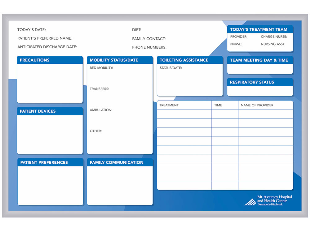 healthcare whiteboard