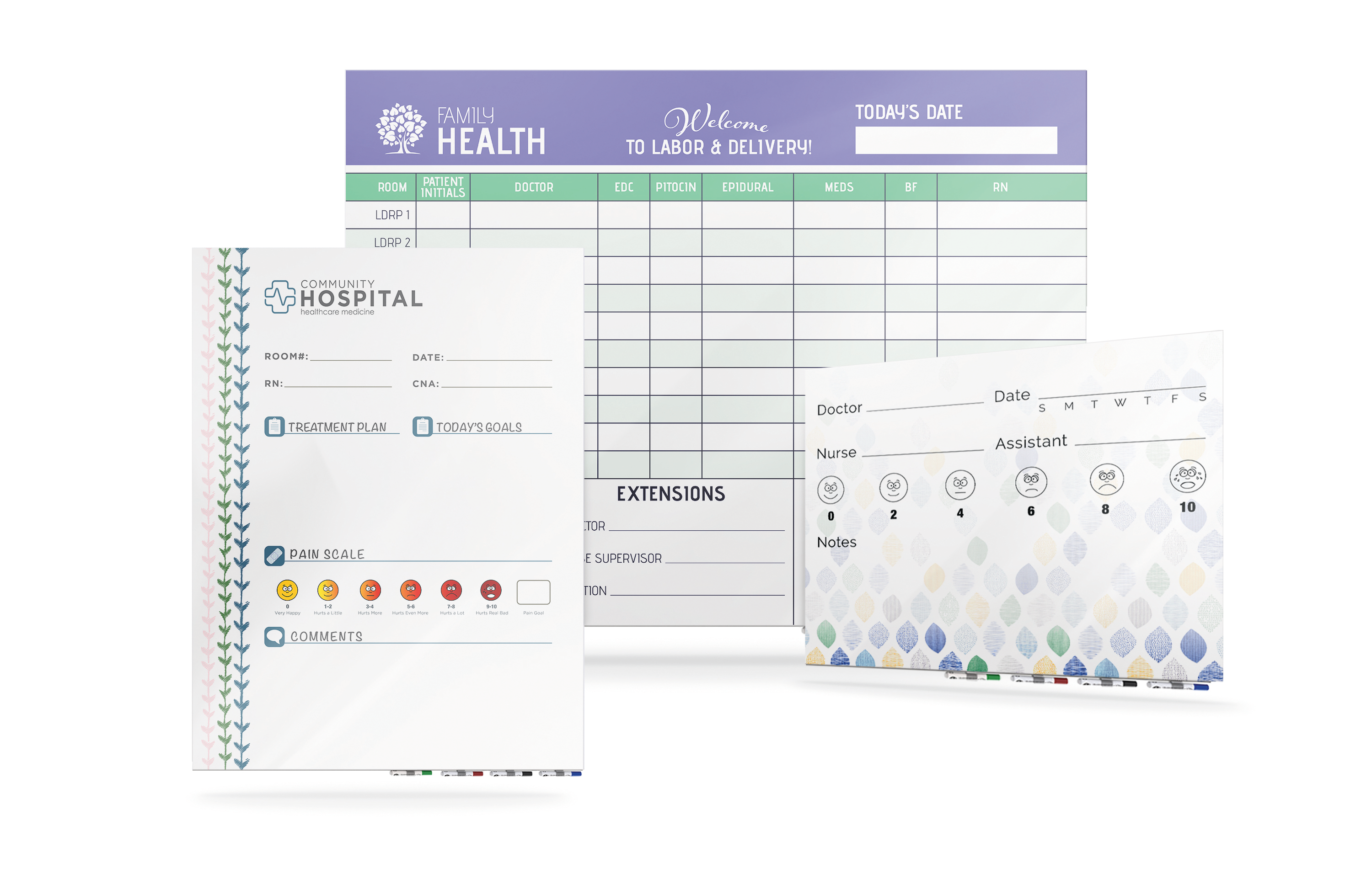 patient board collage