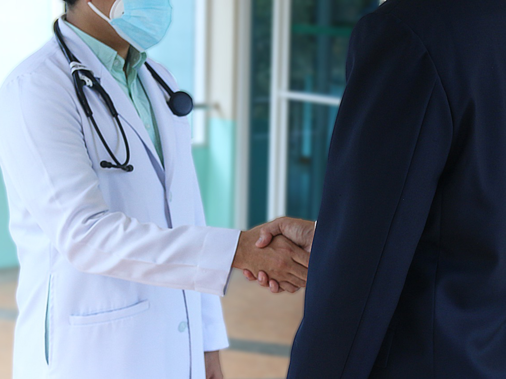 doctor handshake