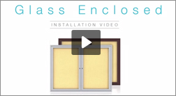 Enclosed Cork Bulletin Boards