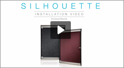 Silhouette Enclosed Bulletin Boards